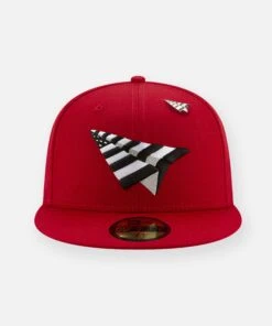 Crimson Crown Fitted HatW/ Grey Undervisor