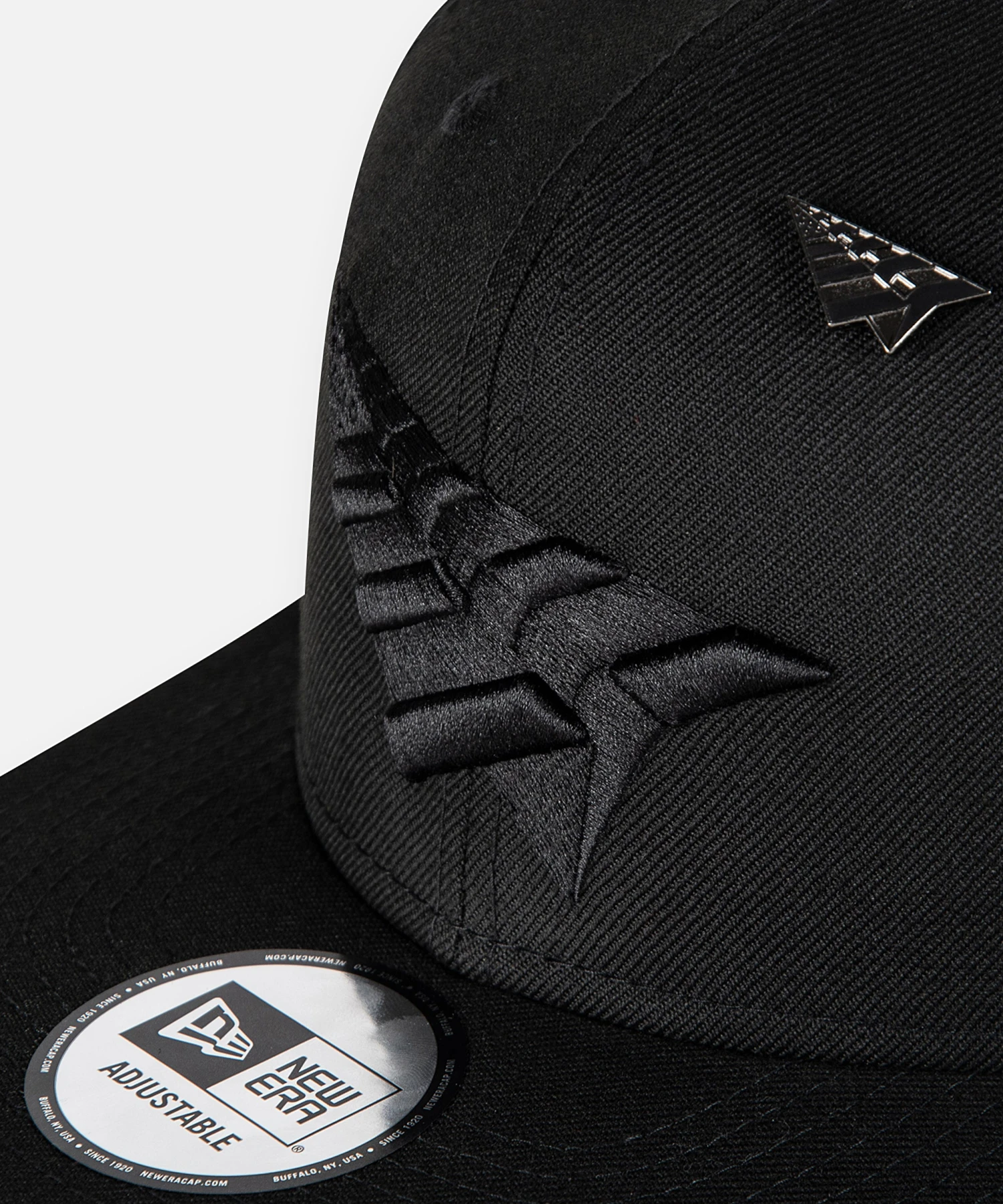 Blackout Crown Old School Snapback Hat 6 Blackout Crown Old School Snapback Hat - Image 6