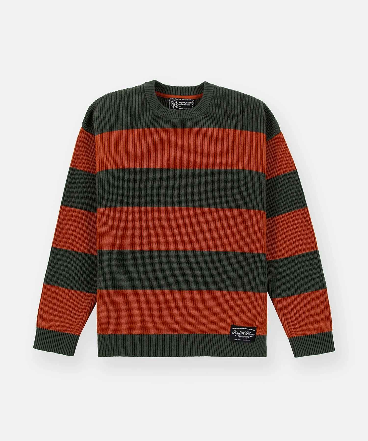 Striped Crewneck Sweater 1 Striped Crewneck Sweater