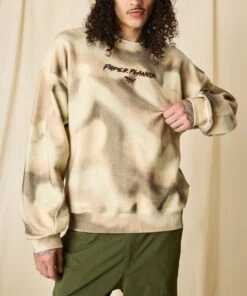 Airbrushed Camo Crewneck -Paper Plane Shop Paperplanes67895c9a2085f467895c9a20bf4.4882511867895c9a20bf4